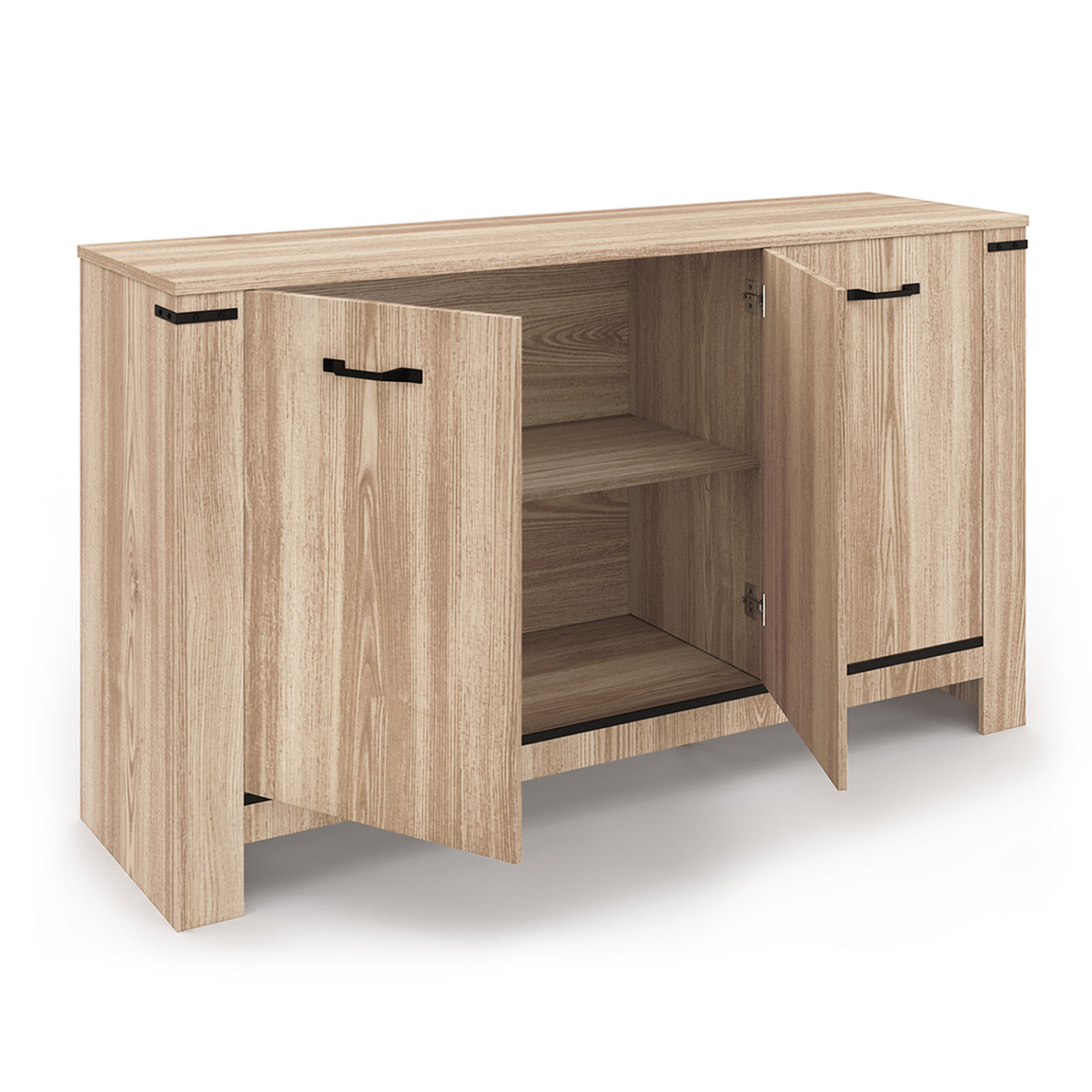 Buffet 140 cm IDAHO 3 portes design contemporain