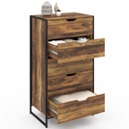 Chiffonnier 5 tiroirs HAWKINS 60x40x110 cm commode semainier design industriel