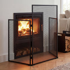 Grille de protection pare feu 3 volets pour poêle et cheminée