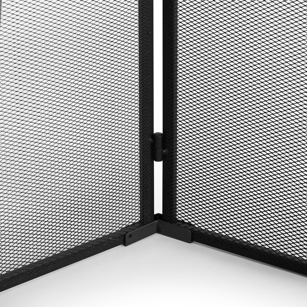 Grille de protection pare feu 3 volets pour poêle et cheminée