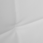 Lit double CHARLOTTE avec tête de lit et sommier 160 x 200 cm PVC blanc