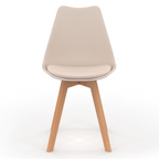 Lot de 4 chaises scandinaves SARA mix color gris foncé, terracotta, beige x2