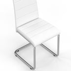 Lot de 6 chaises MIA blanches pour salle à manger