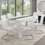 Lot de 6 chaises MIA blanches pour salle à manger
