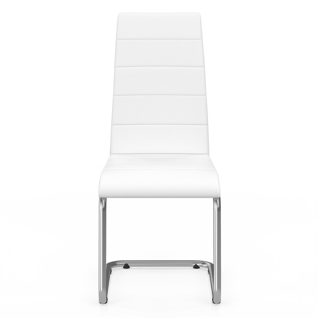 Lot de 6 chaises MIA blanches pour salle à manger