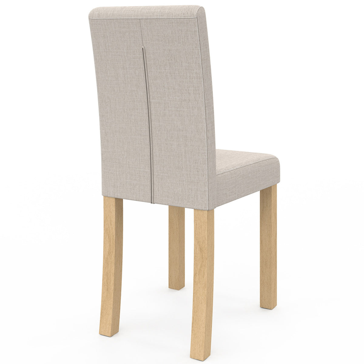 Lot de 6 chaises POLGA capitonnées beiges pour salle à manger