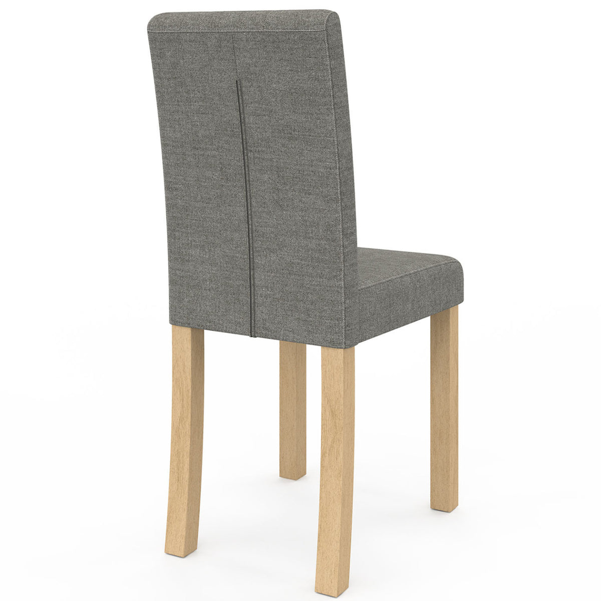 Lot de 6 chaises POLGA capitonnées grises pour salle à manger