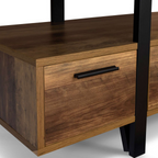 Meuble TV 113 cm AUSTRIA avec tiroirs bois pieds épingle