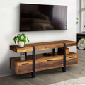 Meuble TV 113 cm AUSTRIA avec tiroirs bois pieds épingle
