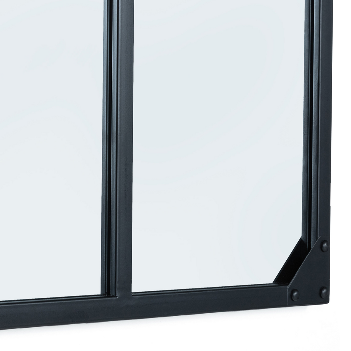Miroir verrière 4 bandes design industriel 110x70 cm