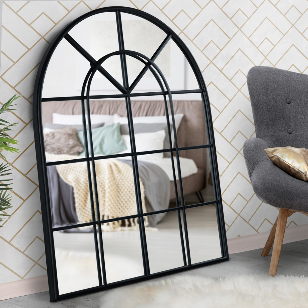 Miroir verrière arche design industriel 80x100 cm