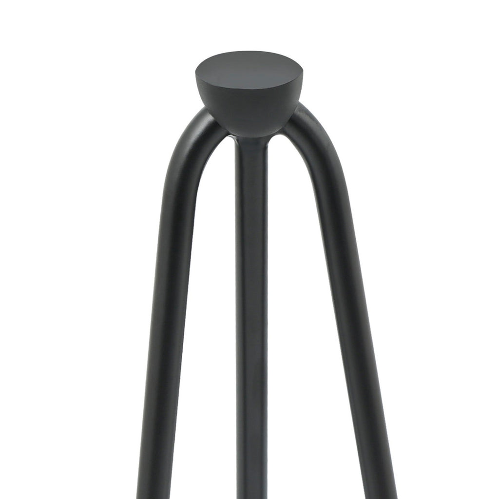 Lot de 4 pieds épingle 40,5 cm pour table noir design industriel