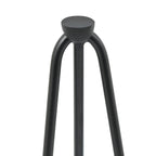 Lot de 4 pieds épingle 40,5 cm pour table noir design industriel