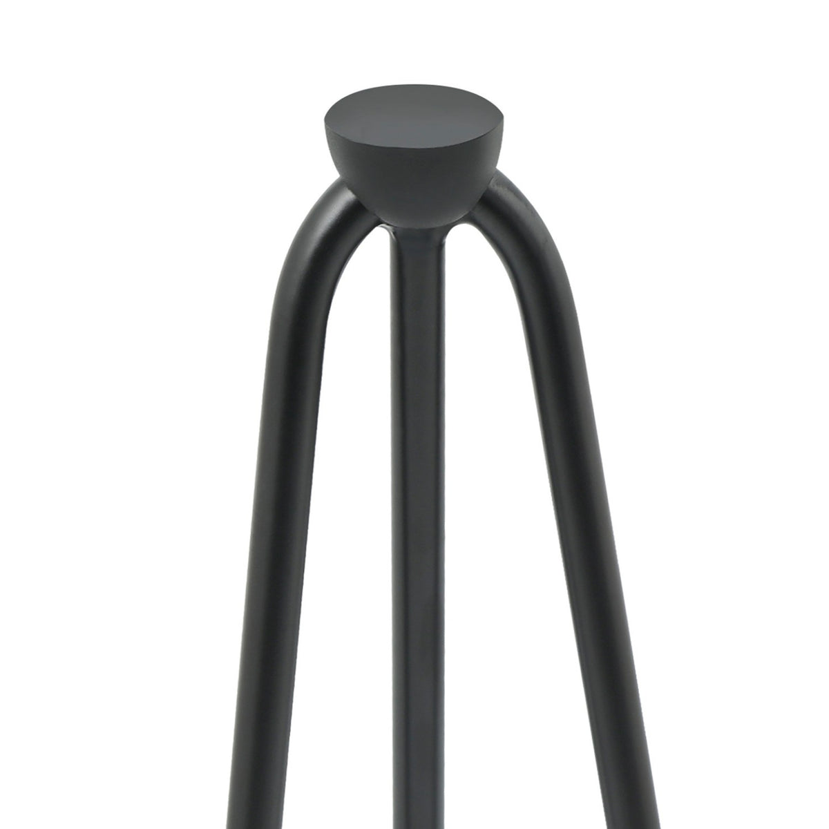Lot de 4 pieds épingle 40,5 cm pour table noir design industriel