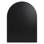 Plaque de protection sol poêle à granulés/bois 60 x 80 cm métal noir