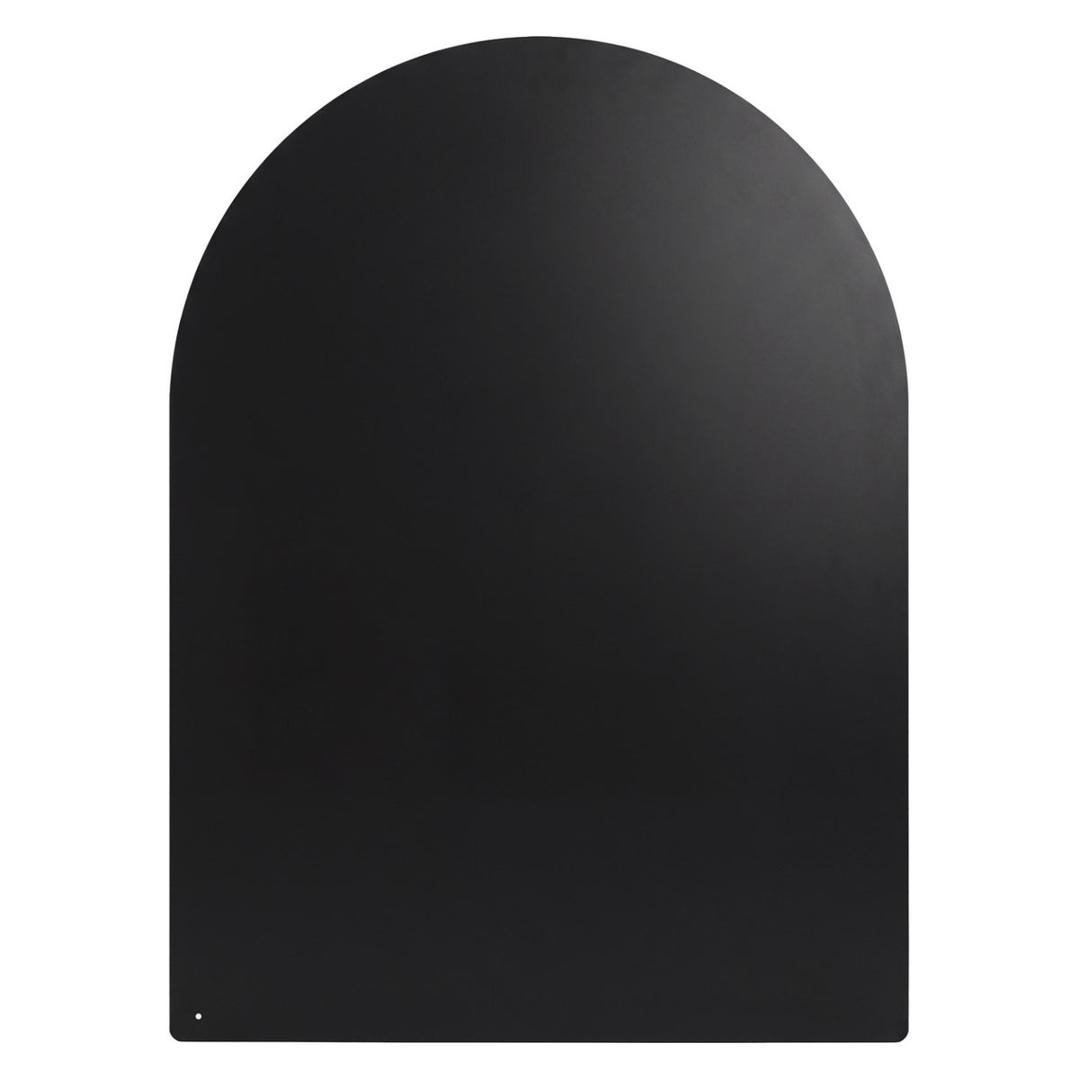 Plaque de protection sol poêle à granulés/bois 60 x 80 cm métal noir
