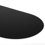 Plaque de protection sol poêle à granulés/bois 60 x 80 cm métal noir