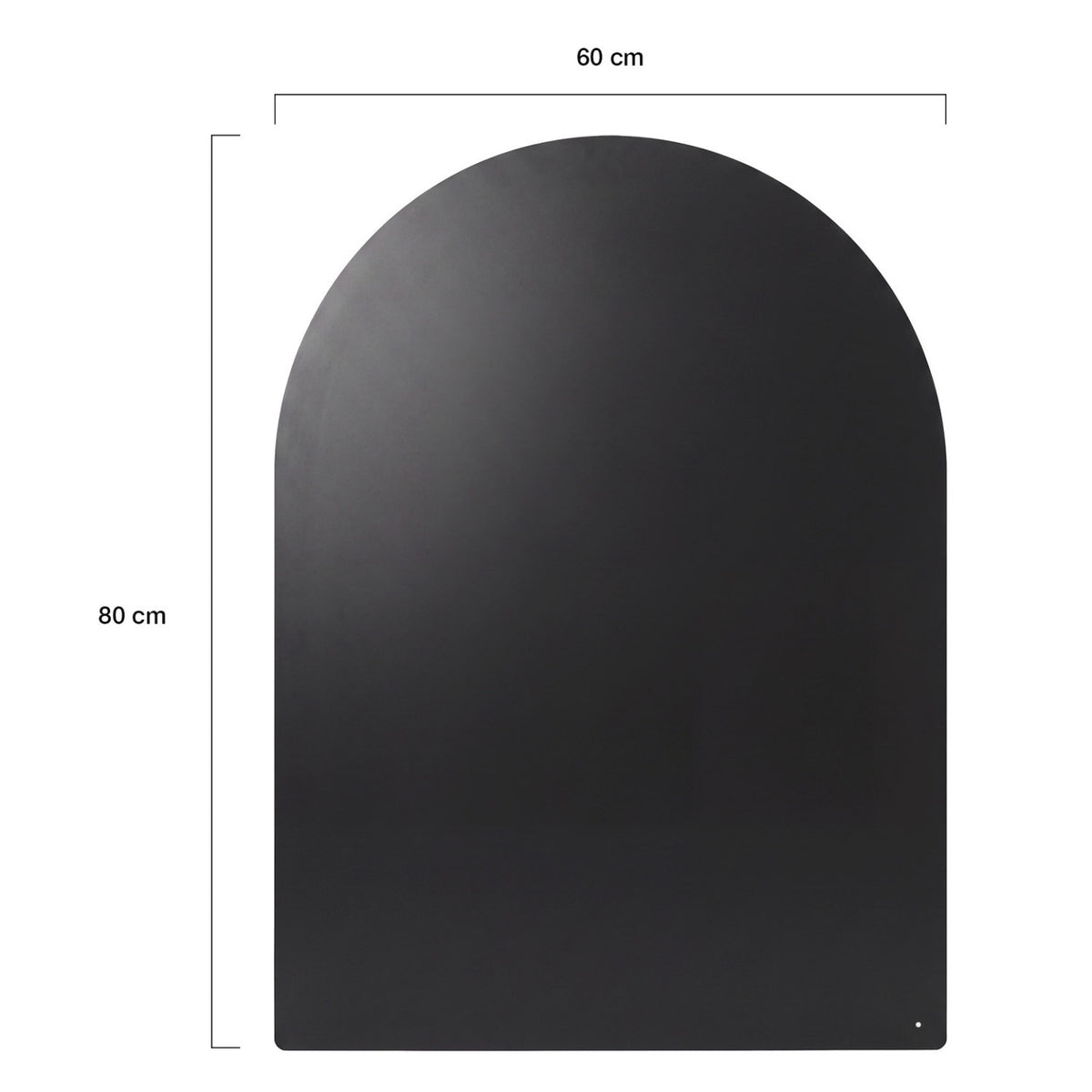 Plaque de protection sol poêle à granulés/bois 60 x 80 cm métal noir