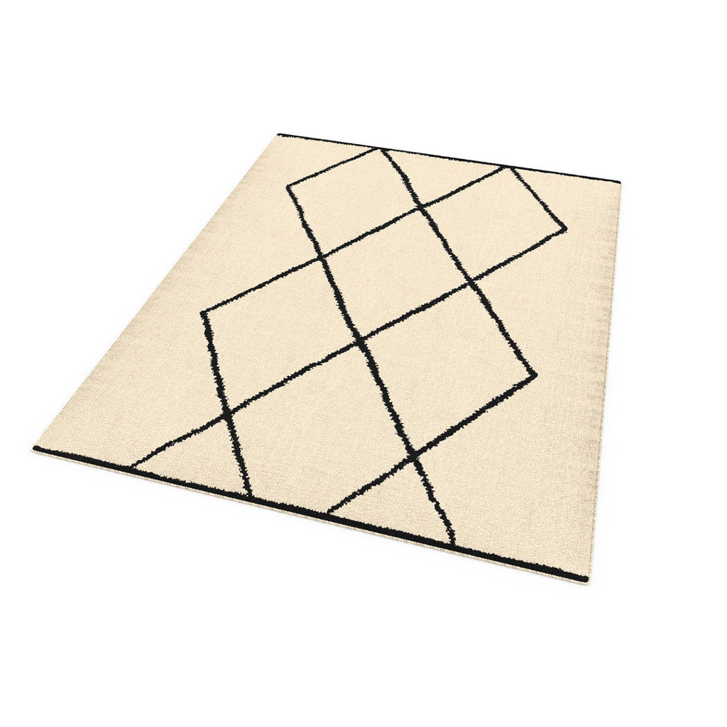Tapis d'intérieur rectangle CASA à motifs berbère 160 x 220 cm