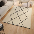Tapis d'intérieur rectangle CASA à motifs berbère 160 x 220 cm