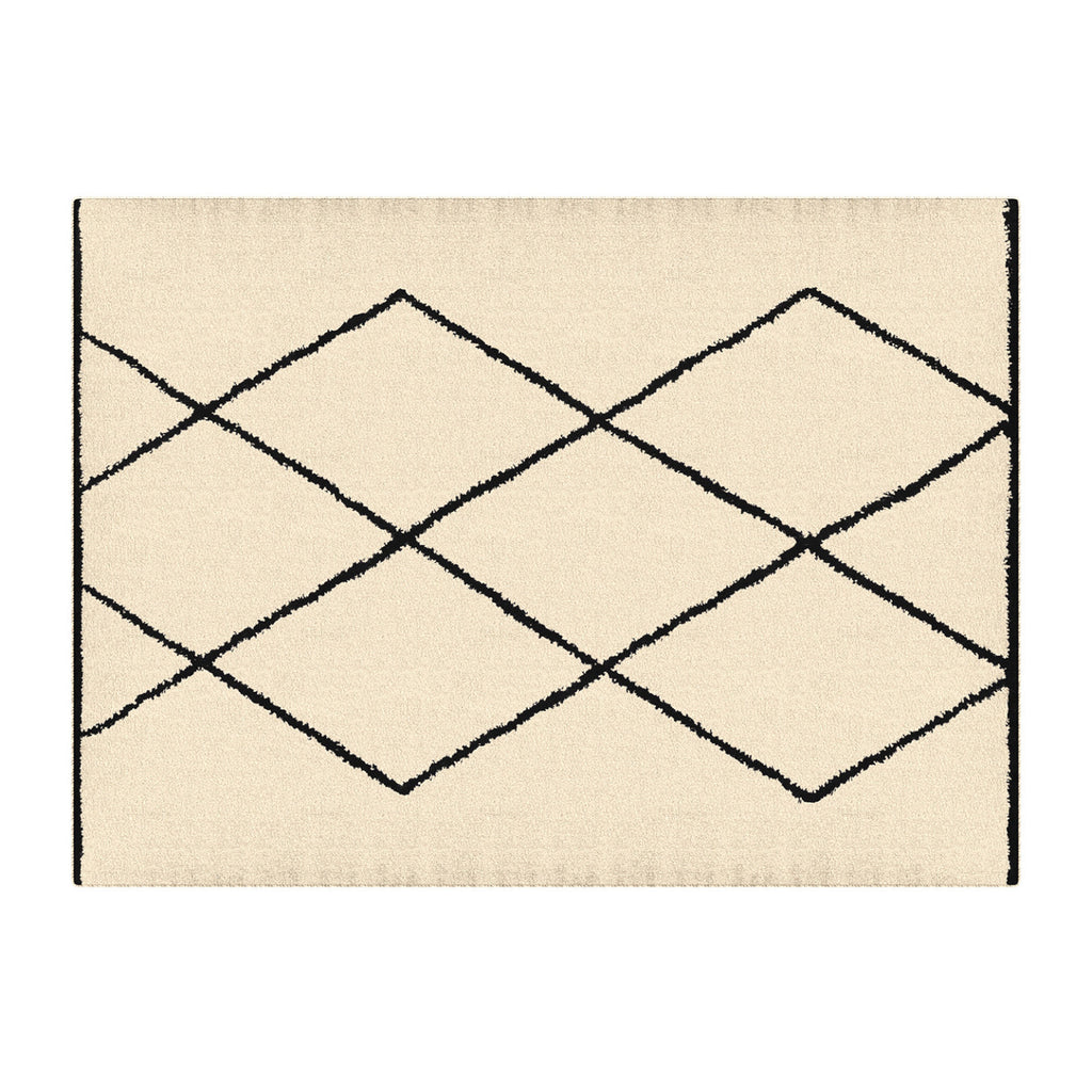 Tapis d'intérieur rectangle CASA motifs berber 120 x 170 cm