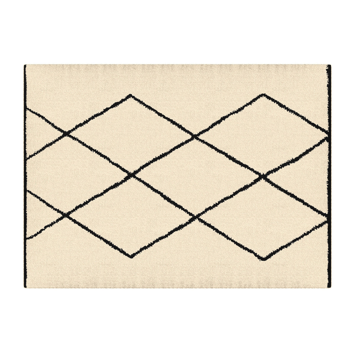 Tapis d'intérieur rectangle CASA motifs berber 120 x 170 cm