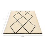 Tapis d'intérieur rectangle CASA motifs berber 120 x 170 cm